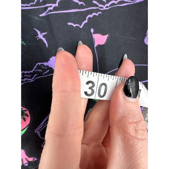 Party Pants Swim Shorts Mens Small Black Dinosaur Golf Animal Trunks Colorful - Picture 5 of 6